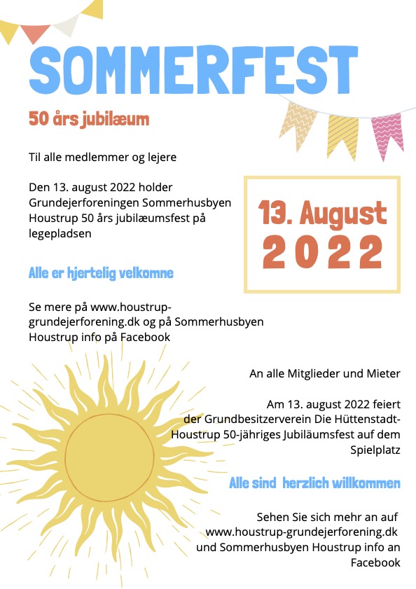 Til alle medlemmer og lejere Den 13. august 2022